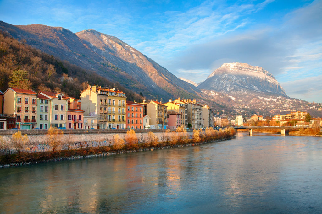 Coucher de soleil sur Grenoble