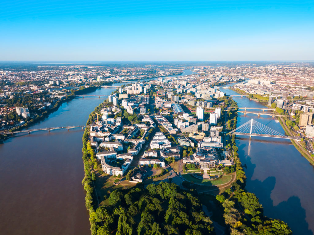 Vue panoramique de Nantes