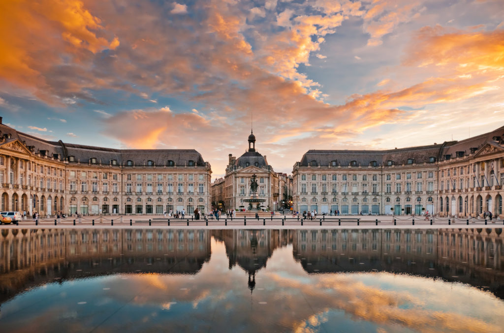 Place de la bourse à Bordeaux