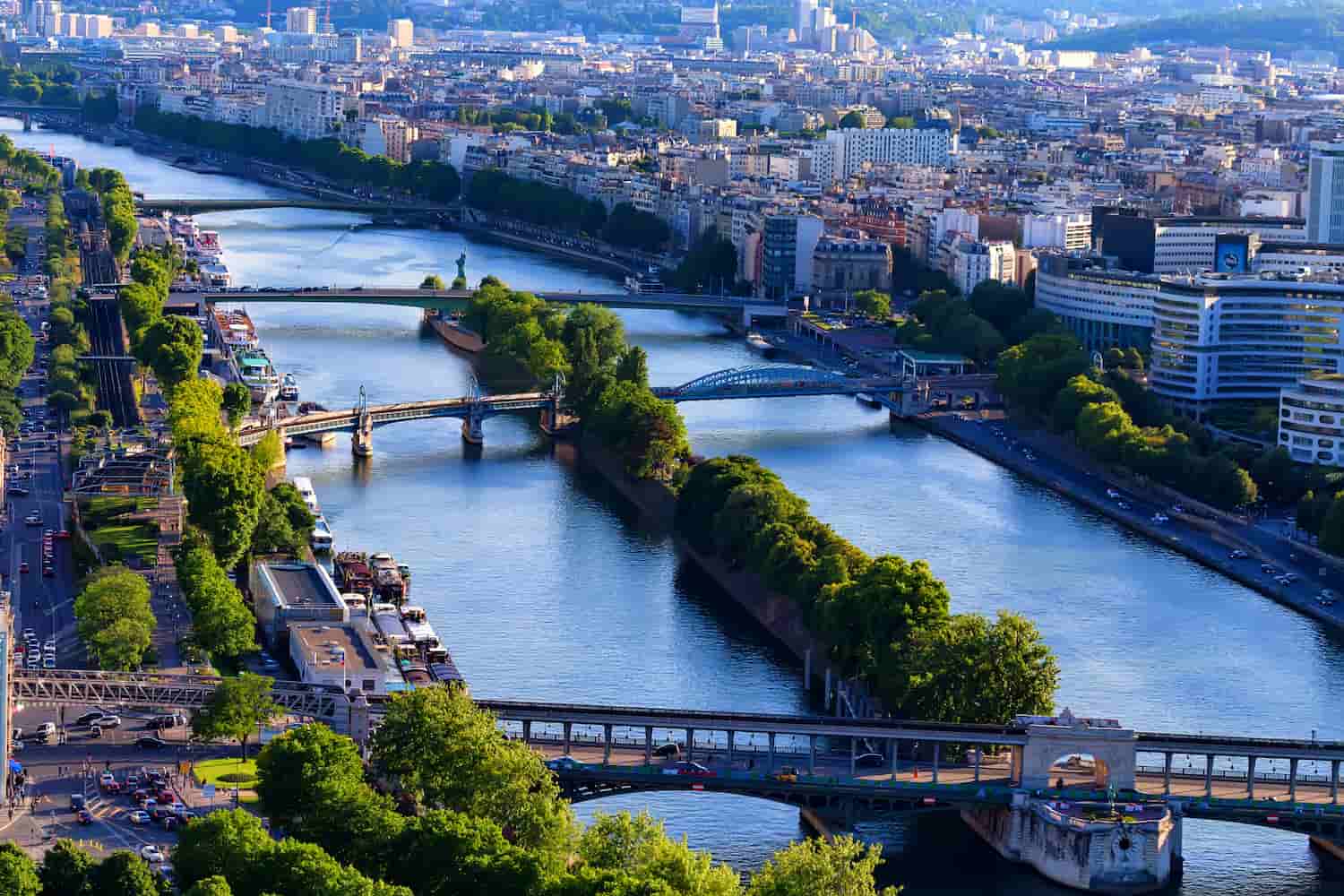 Vue sur les ponts de Paris