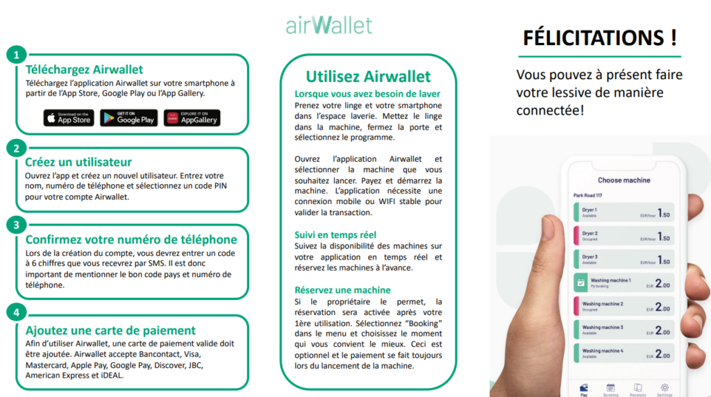 Notice d'utilisation AirWallet